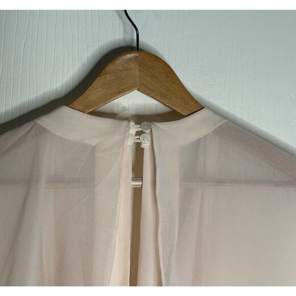 Modcloth Gown Blush Pink Chiffon Size Medium Wrap Dress Queen of Eden Maxi NEW - Picture 9 of 15